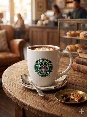 STARBUCKS 2008 Vintage Classic Mermaid Logo Coffee Mug Cup Siren Logo 14 oz